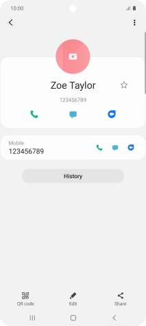 Press the Home key to return to the home screen.