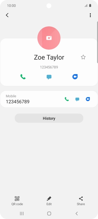 Press the Home key to return to the home screen.