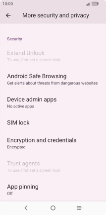 Press SIM lock.