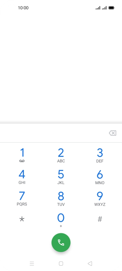 Press the Home key to return to the home screen.
