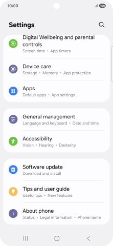 Press Software update.