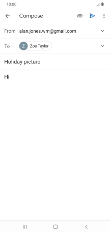 Press the send icon.
