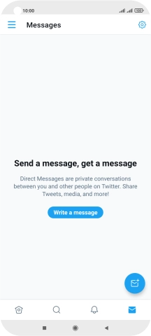 Press the new message icon.