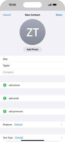 Press add phone.