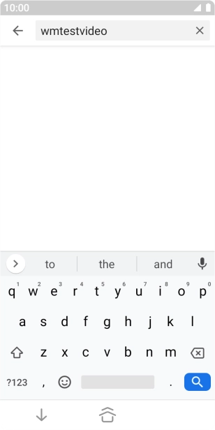 Key in the required search word and press the search icon.