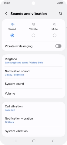 Press Notification sound.