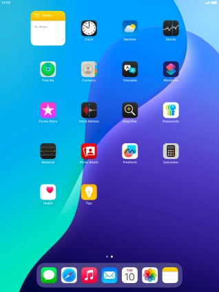 If you're using a Widget Stack: slide up or down on the stack to select the required widget.