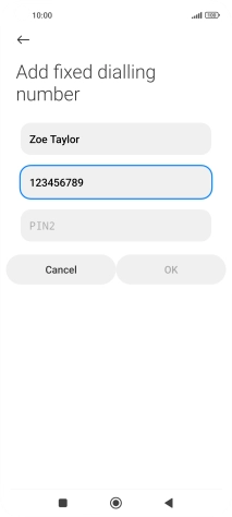 Press PIN2.