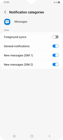 Press New messages.