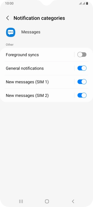 Press New messages.
