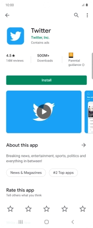 Press Install and follow the instructions on the screen to install the app.