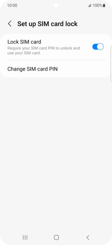 Press Change SIM card PIN.