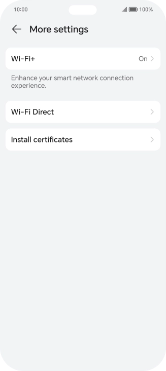 Press Wi-Fi+.