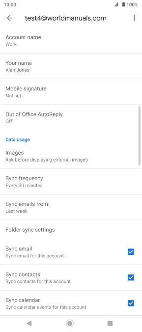 Press Account name and key in the required name.