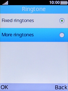 Select More ringtones.