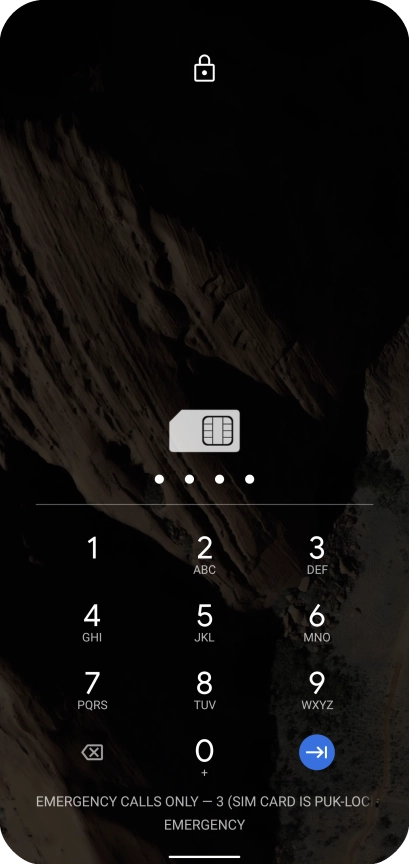 Key in the new PIN again and press the confirm icon.