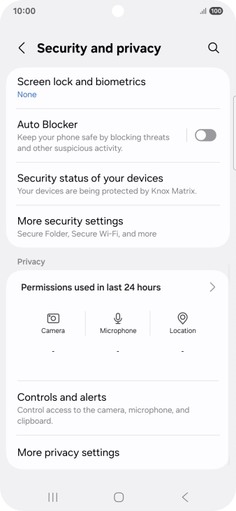 Press Permissions used in last 24 hours.