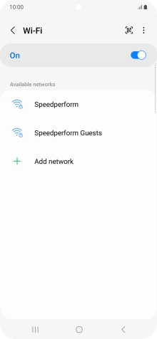 Press the menu icon.