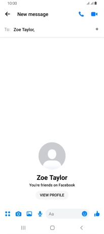Press the text input field.