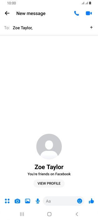 Press the text input field.