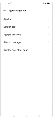 Press App list.