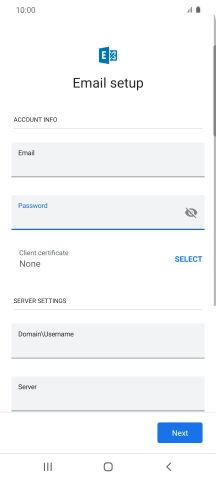 To turn on the function, press SELECT and follow the instructions on the screen to install the required certificate.