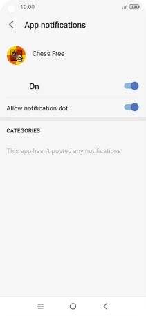 Press the upper indicator to turn the function on or off.