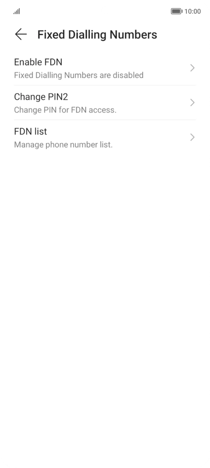 Press FDN list.