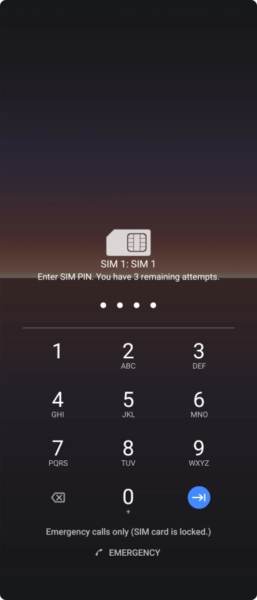 If you're asked to key in your PIN, do so and press the confirm icon.