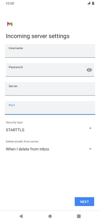 Press the drop down list below 