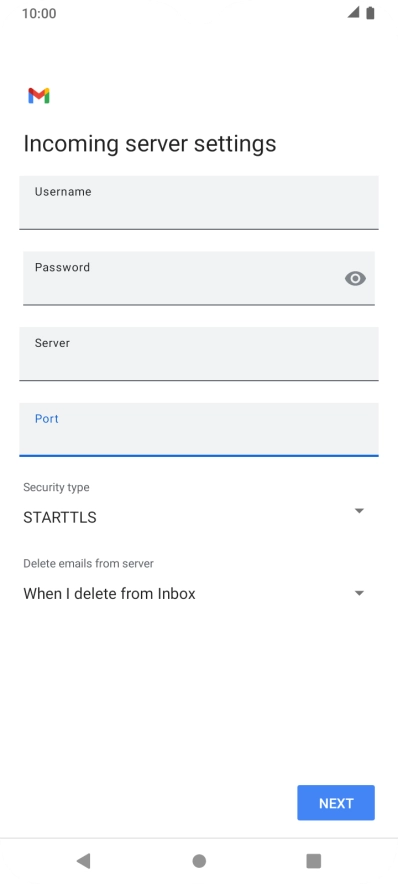 Press the drop down list below 