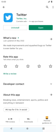 Press the Home key to return to the home screen.