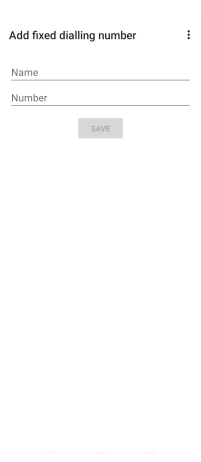 Press Name and key in the required name.