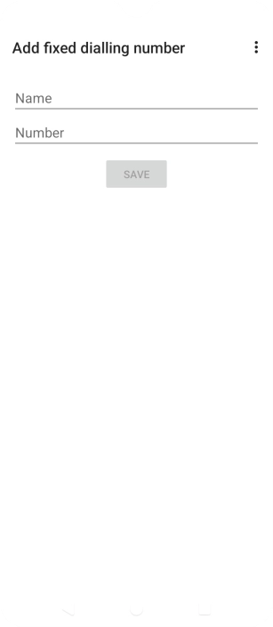 Press Name and key in the required name.