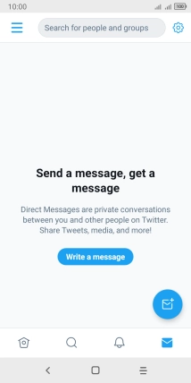 Press the new message icon.