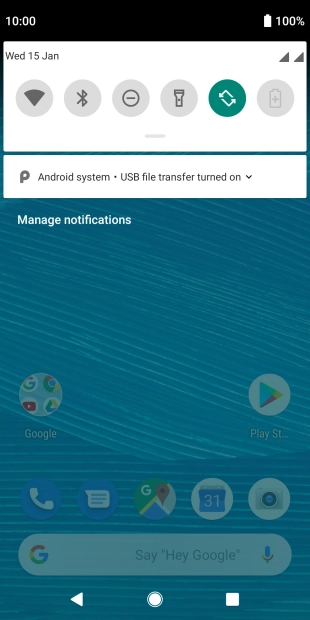 Press Android system.