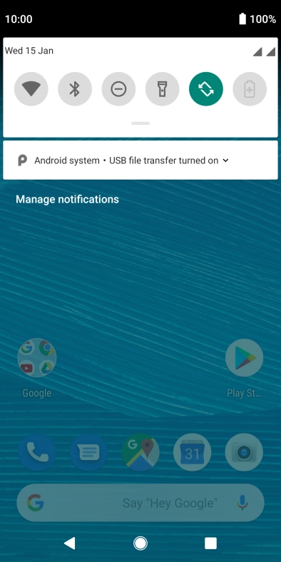 Press Android system.