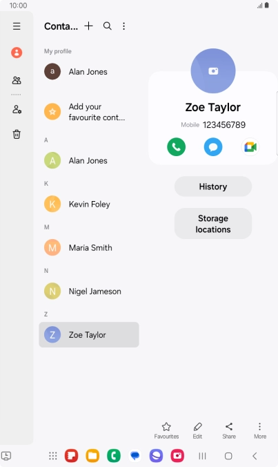 Press the Home key to return to the home screen.
