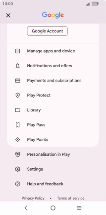 Press Manage apps and device.