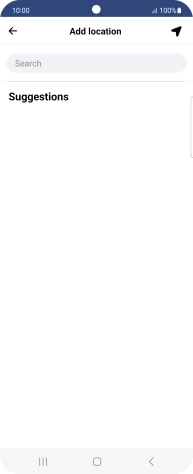 Press the search field and key in the required search word.