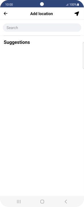 Press the search field and key in the required search word.