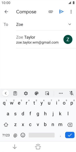 Press the required contact.
