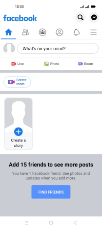 Press the text input field.