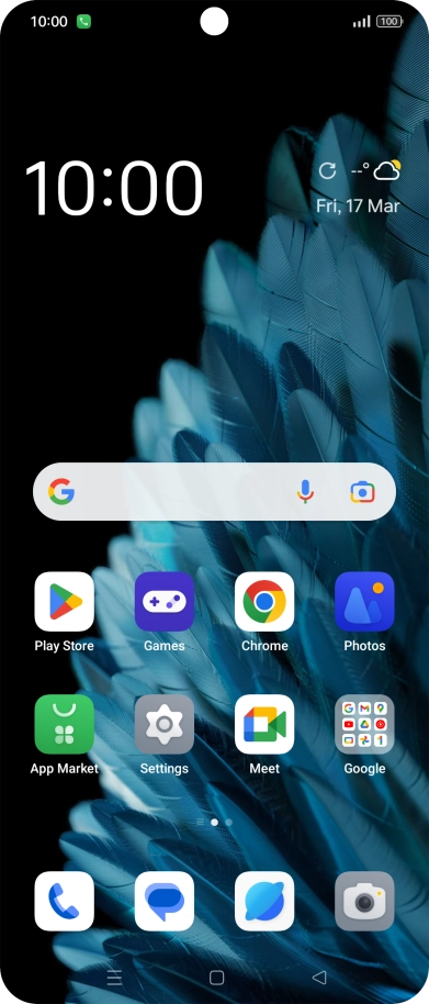 The divert icon shows that all incoming calls are diverted.
