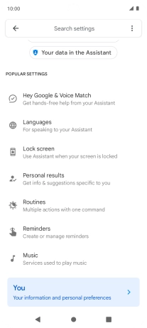 Press Hey Google & Voice Match.
