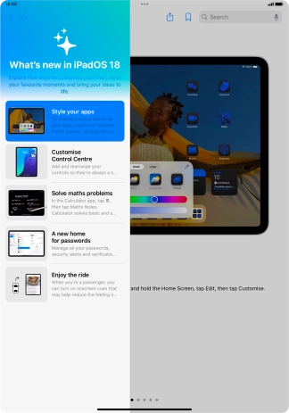 Slide your finger upwards starting from the bottom of the screen to return to the home screen.