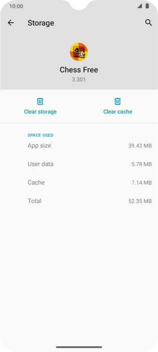 Press Clear cache.