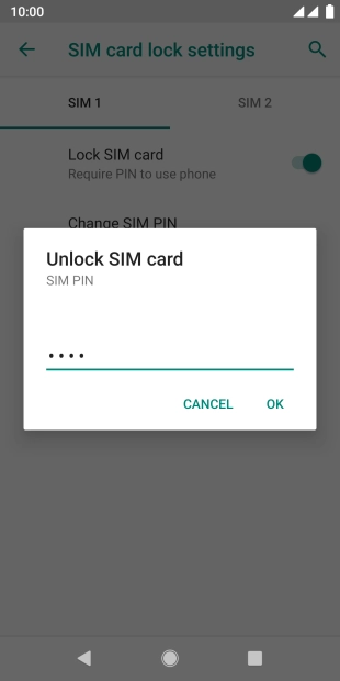 Key in your PIN and press OK.