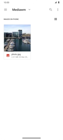 Press the required file.
