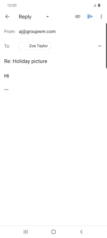 Press the send icon.